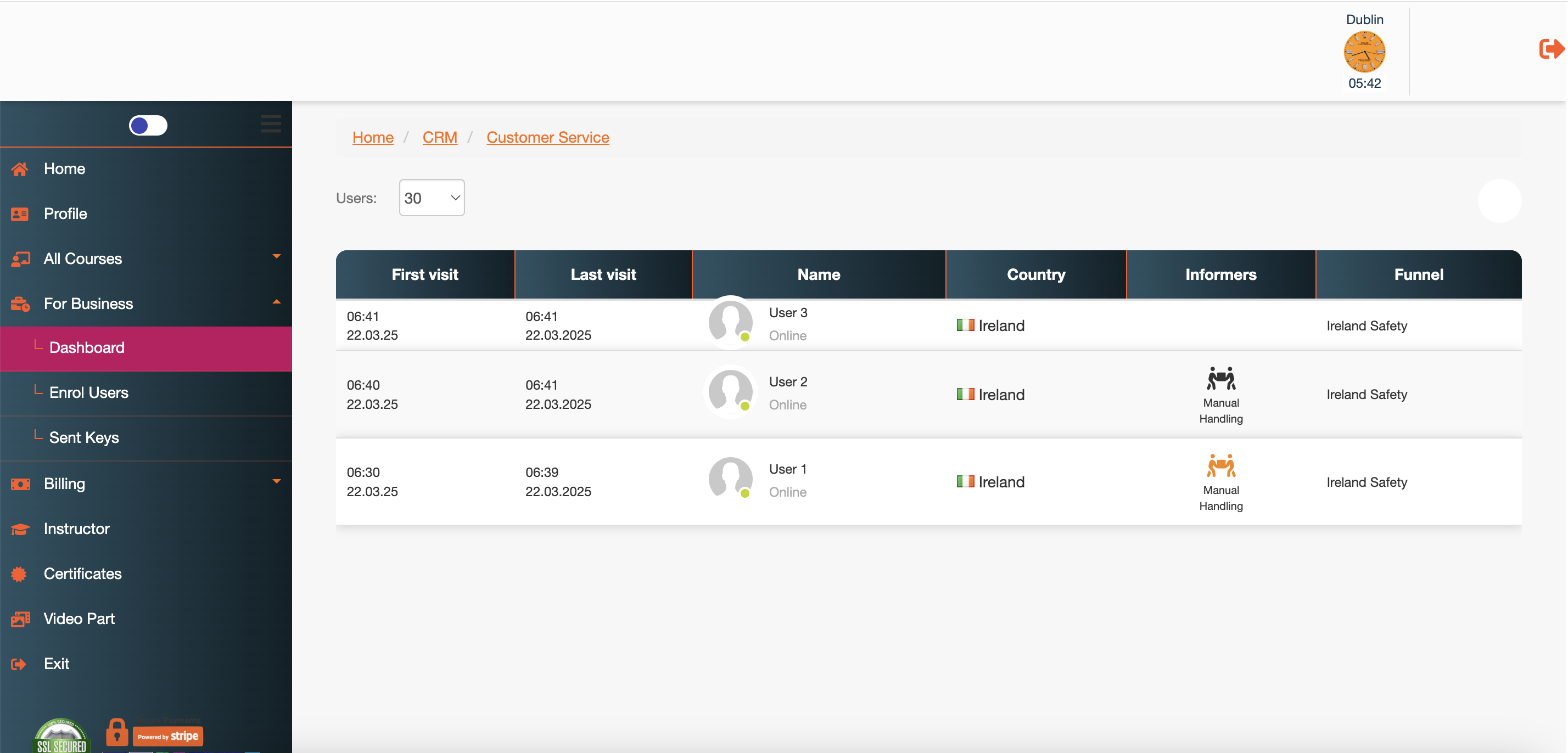 For Business Section